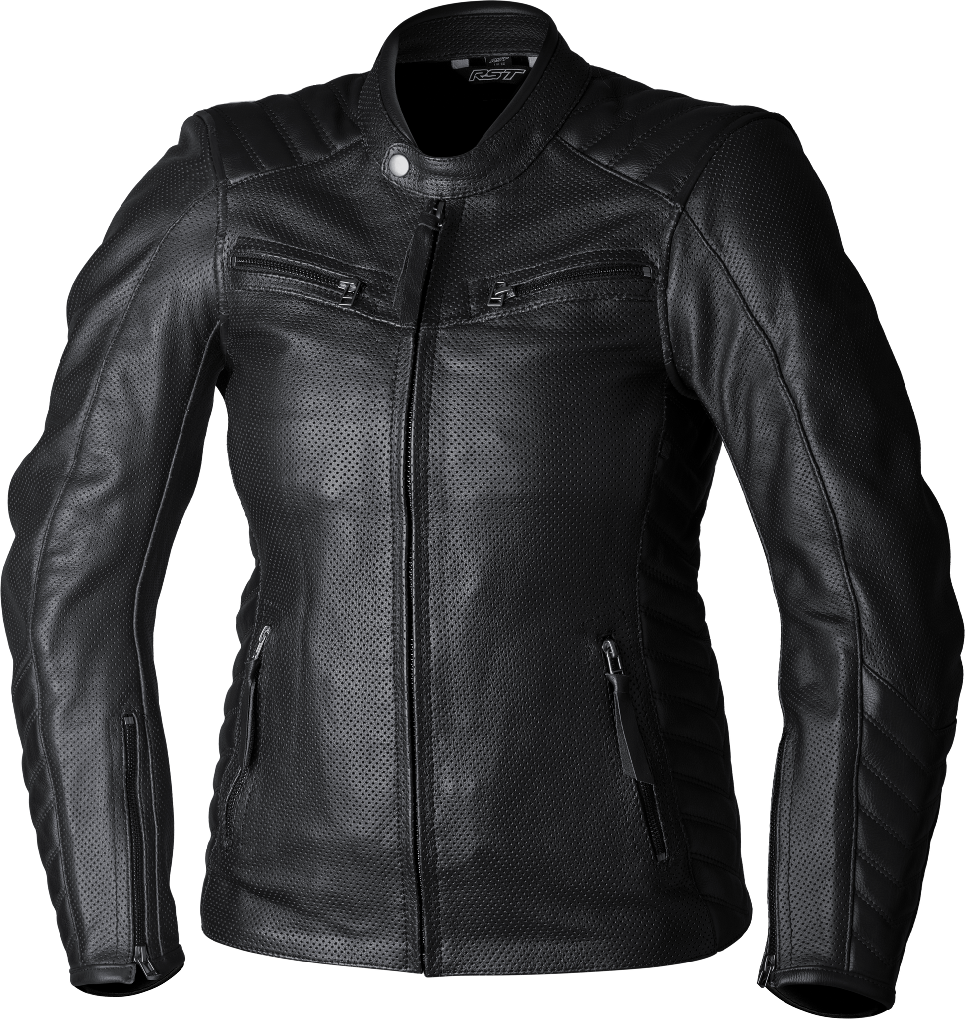 Ladies Roadster Air Ce Jacket Black Leather Lg