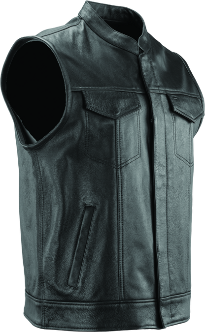 Kuryakyn Leather By River Road Vandal Club Vest Black - Small