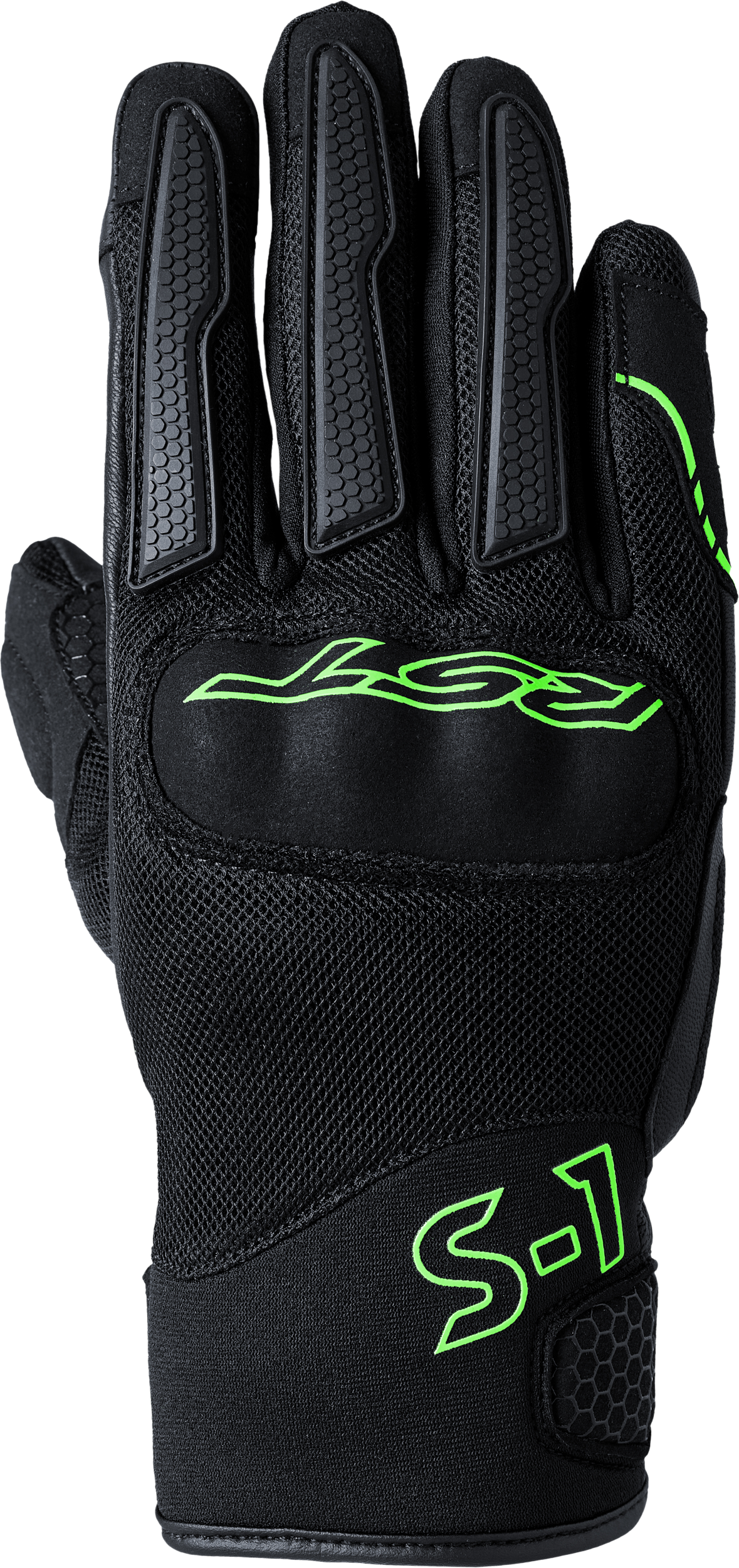 S1 Mesh Ce Glove Black/Neon Green  Md