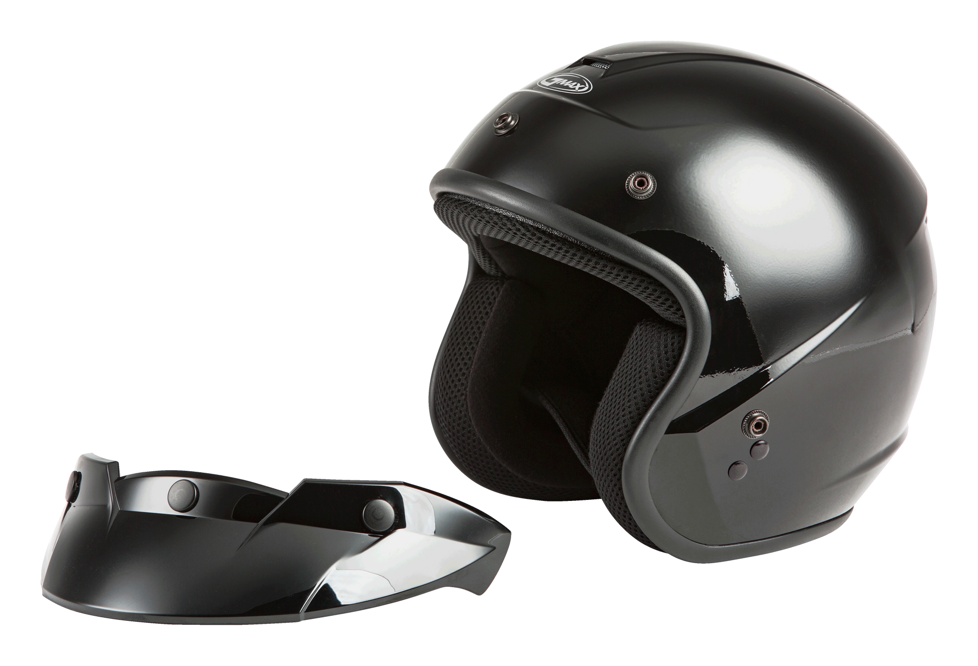 Of 2 Open Face Helmet Black Xl