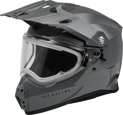 Trekker Cw Solid Helmet Elec Shld Grey Sm