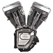 S&S Cycle 99-06 BT T124LC Long Block Engine w/ 585 Cam - Wrinkle Black