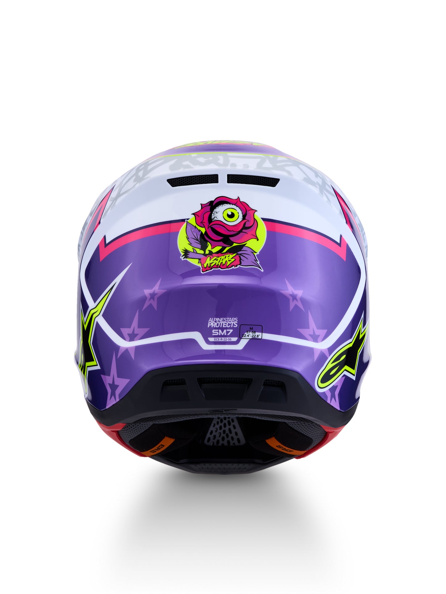 S M7 Blaster Helmet Ece06/Dot Prpl/Pink/Wht Glossy Xl