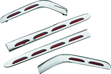 Kuryakyn L.E.D. Saddlebag Molding Set 4 Piece 01-10 GL1800 Chrome