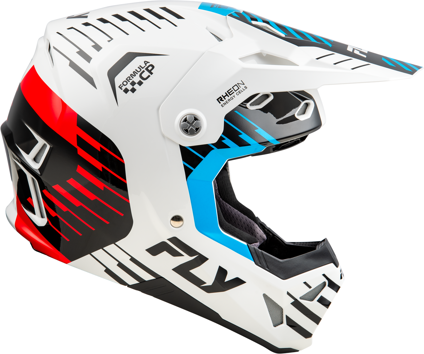 Formula Cp Slice Helmet White/Red/Cyan Md
