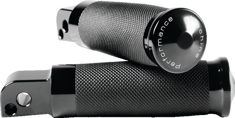 Performance Machine Footpegs Contour Passenger - Black Ano