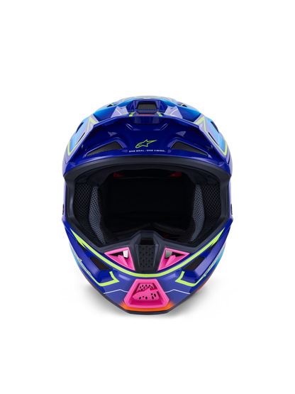 Sm7 Cast Helmet Blue/Pnk/Ylw Fluo Glossy 2x