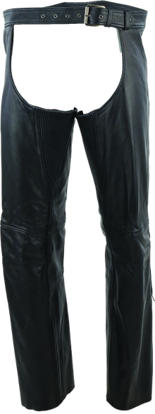 Kuryakyn Leather By River Road Plains Leather Chaps Black - 2XL