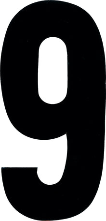 #9 7" Black Extreme Digits 3/Pk