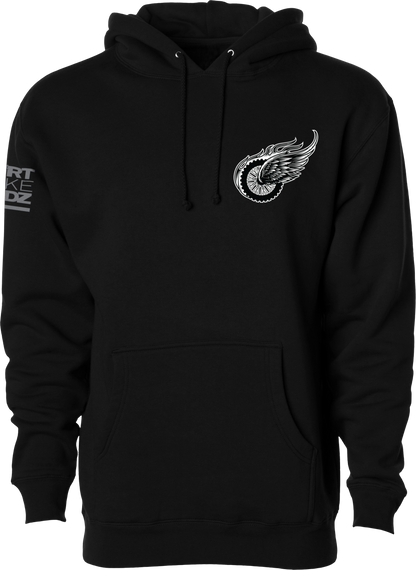 Two Wheels Hoodie Black 2x