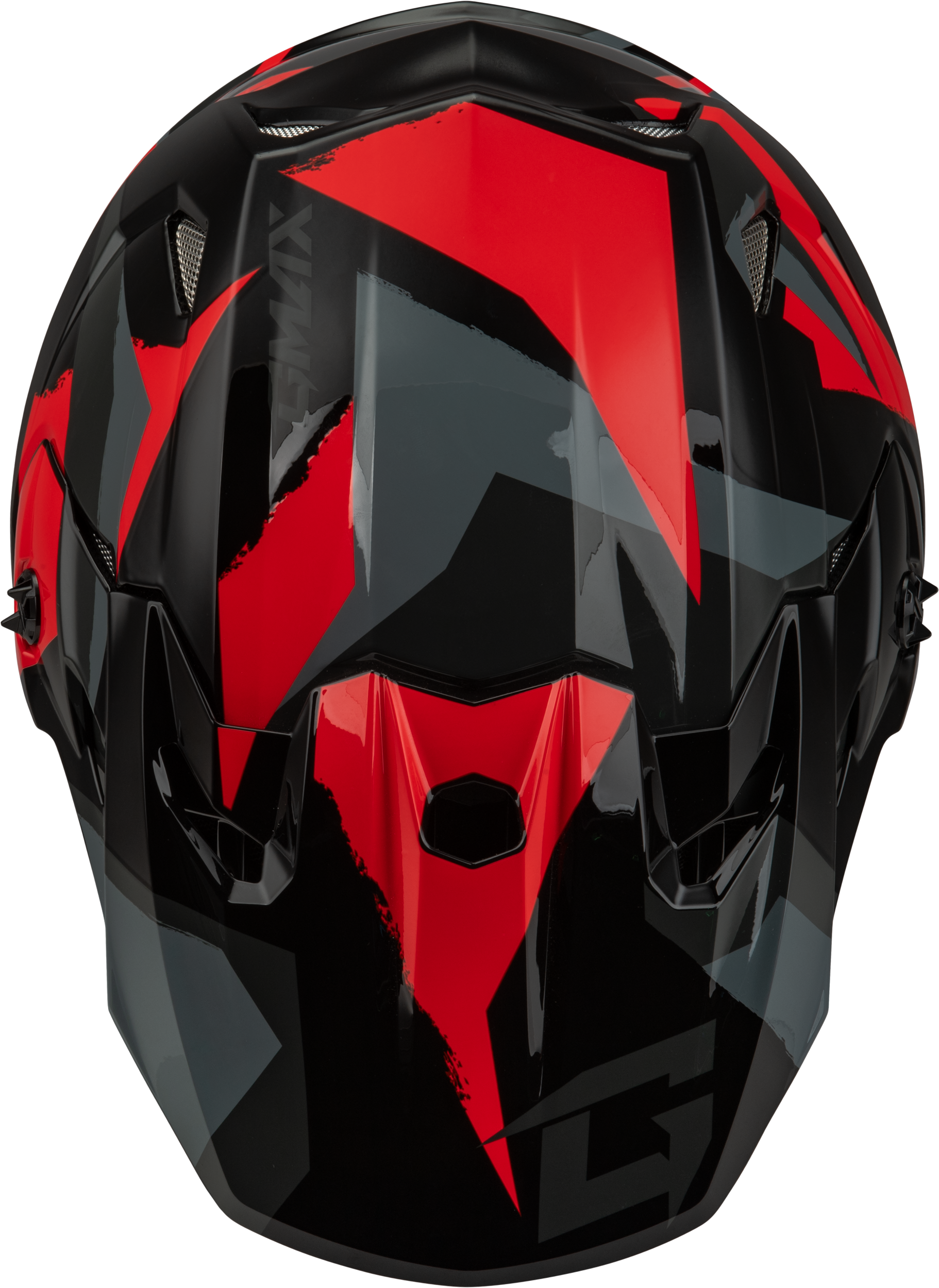 Mx 96 Splinter Helmet Black/Red Sm