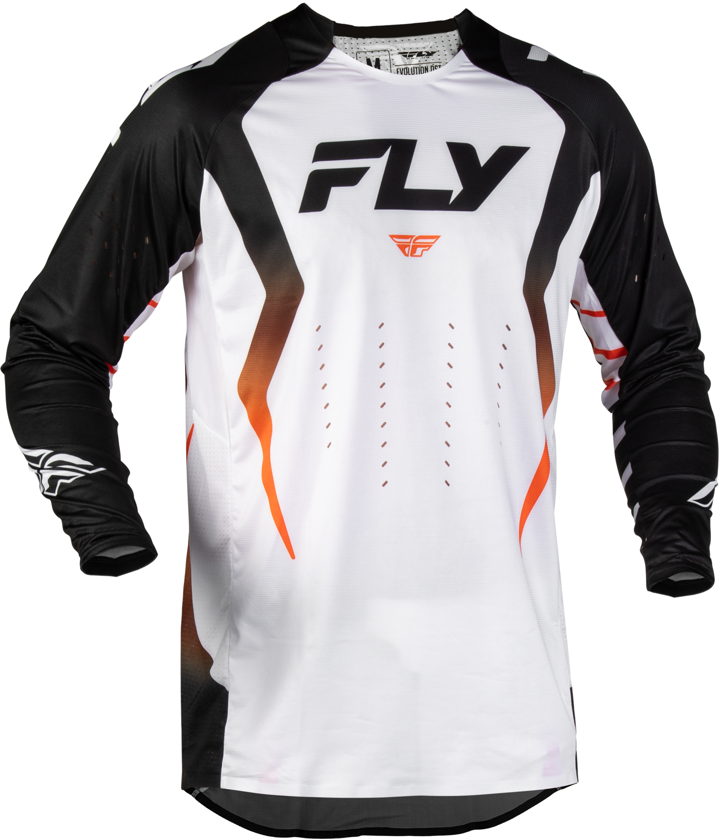 Evolution  Dst Bolt Jersey White/Black/Orange Sm