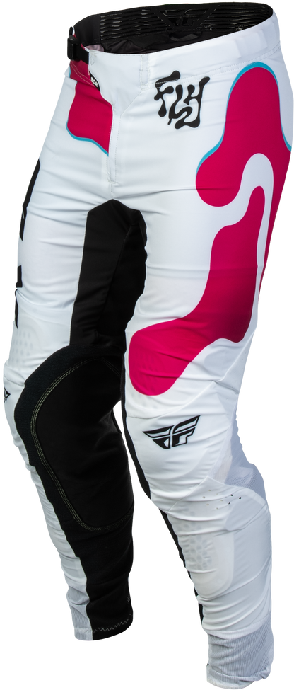 Lite Vibe Pants White/Pink/Blue Sz 36