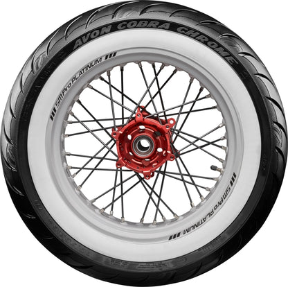 Avon Cobra Chrome AV92 White Sidewall Rear Tire - 150/80-16 77V 1DK