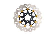 Rotor 11.5" Floating Wave Rr Black/Gold Buttons