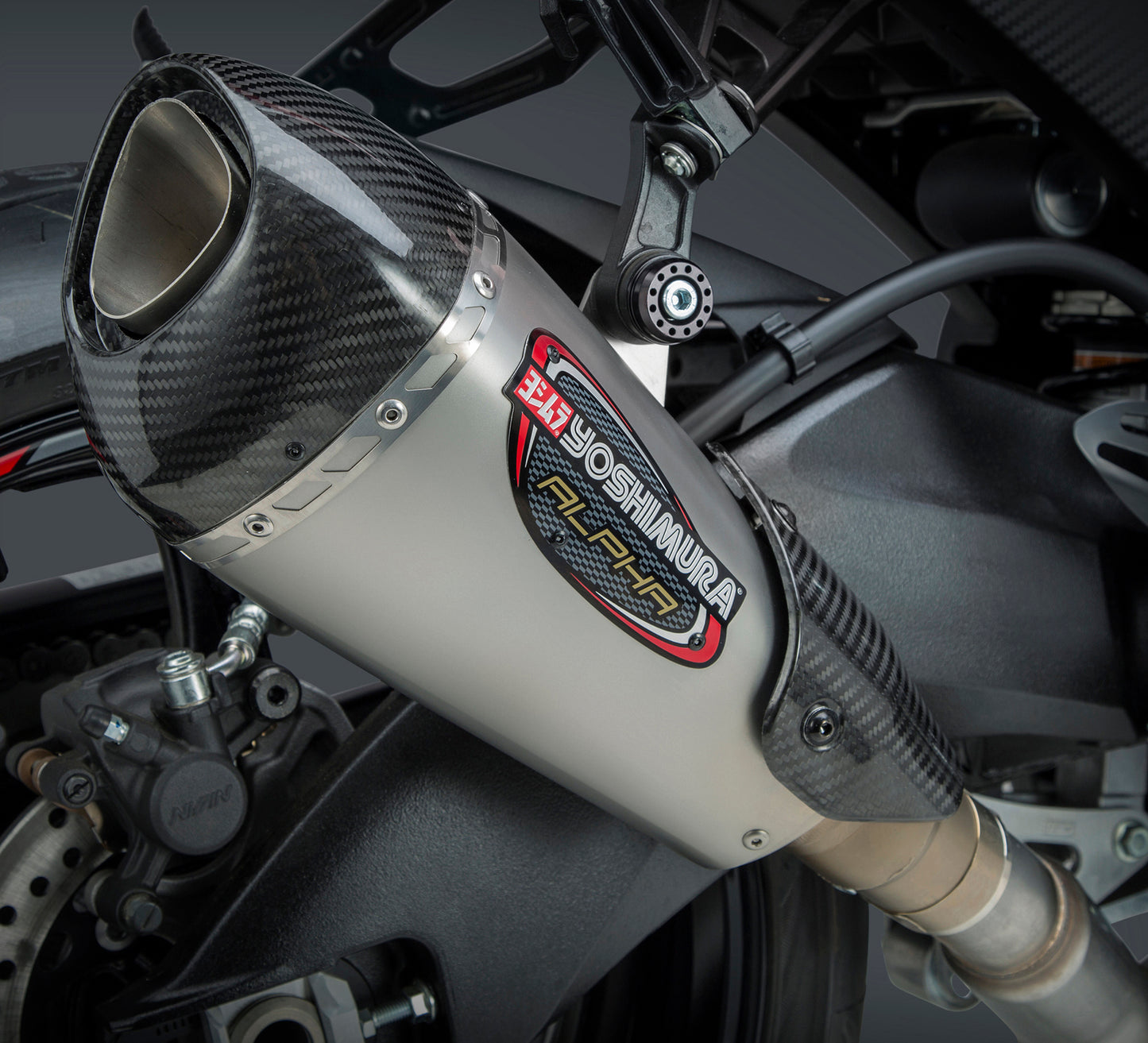 Exhaust Street Alpha T Slip On Ss Ss Cf Works