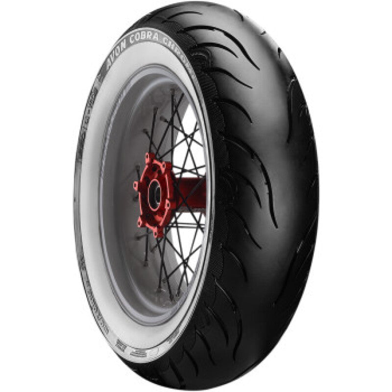 Avon Cobra Chrome AV92 White Sidewall Rear Tire - 150/80-16 77V 1DK