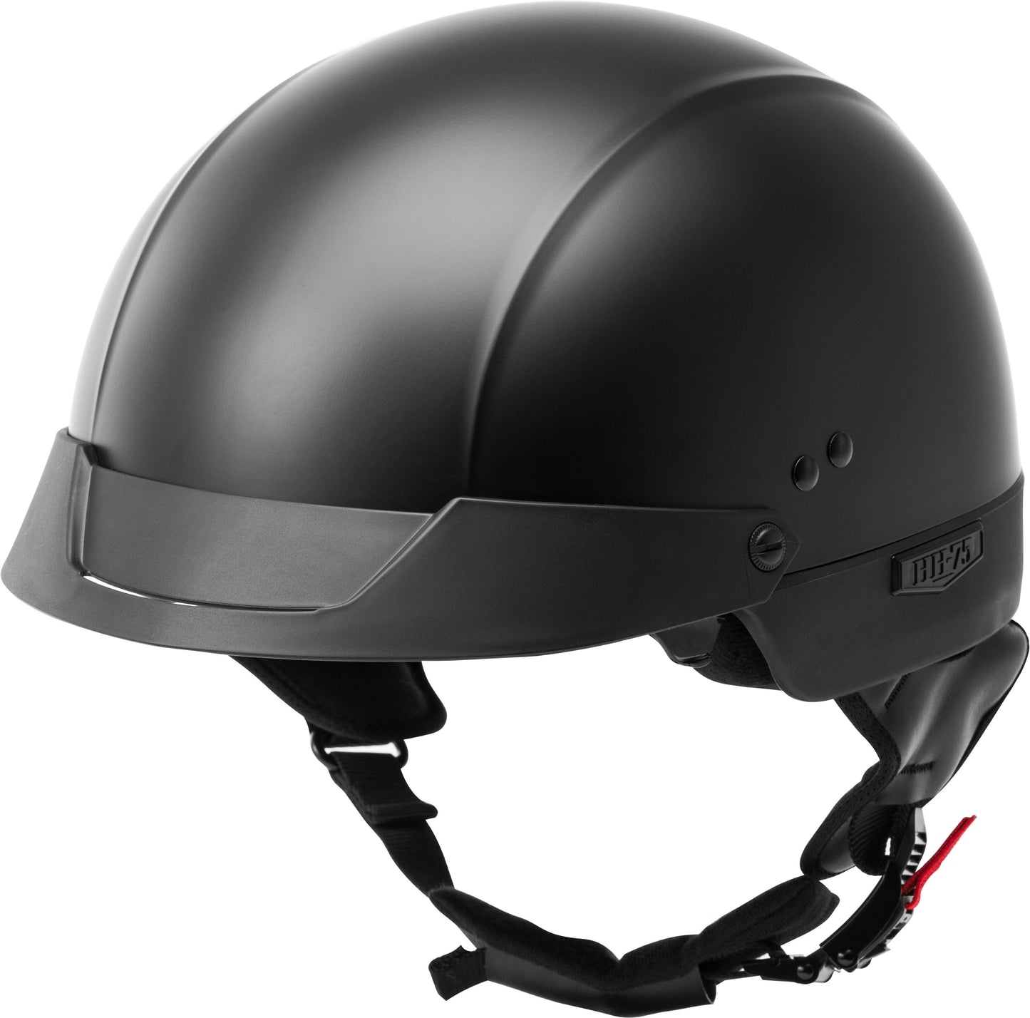 Hh 75 Half Helmet Matte Black Md