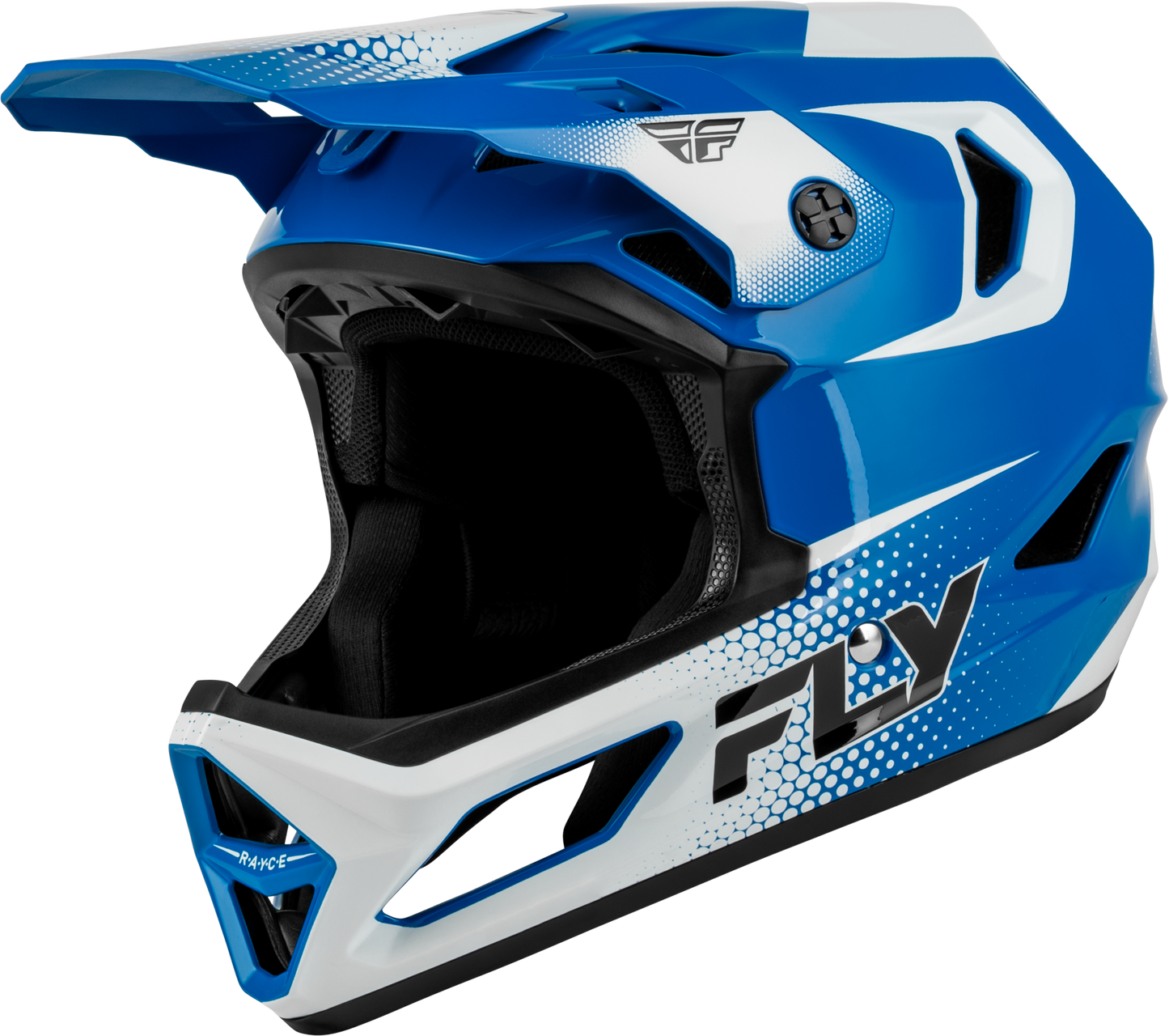 Yth Rayce Sonar Bicycle Hlmt Blue/White/Black Yl