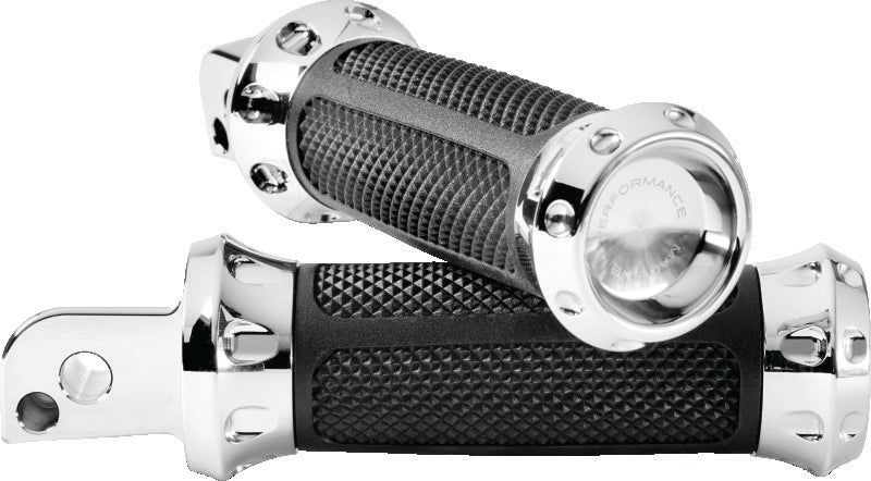 Performance Machine Footpegs Overdrive Passenger - Chrome