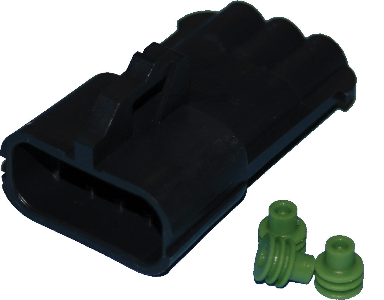 Delphi Packard Weatherpack 3 Wire Male Connector