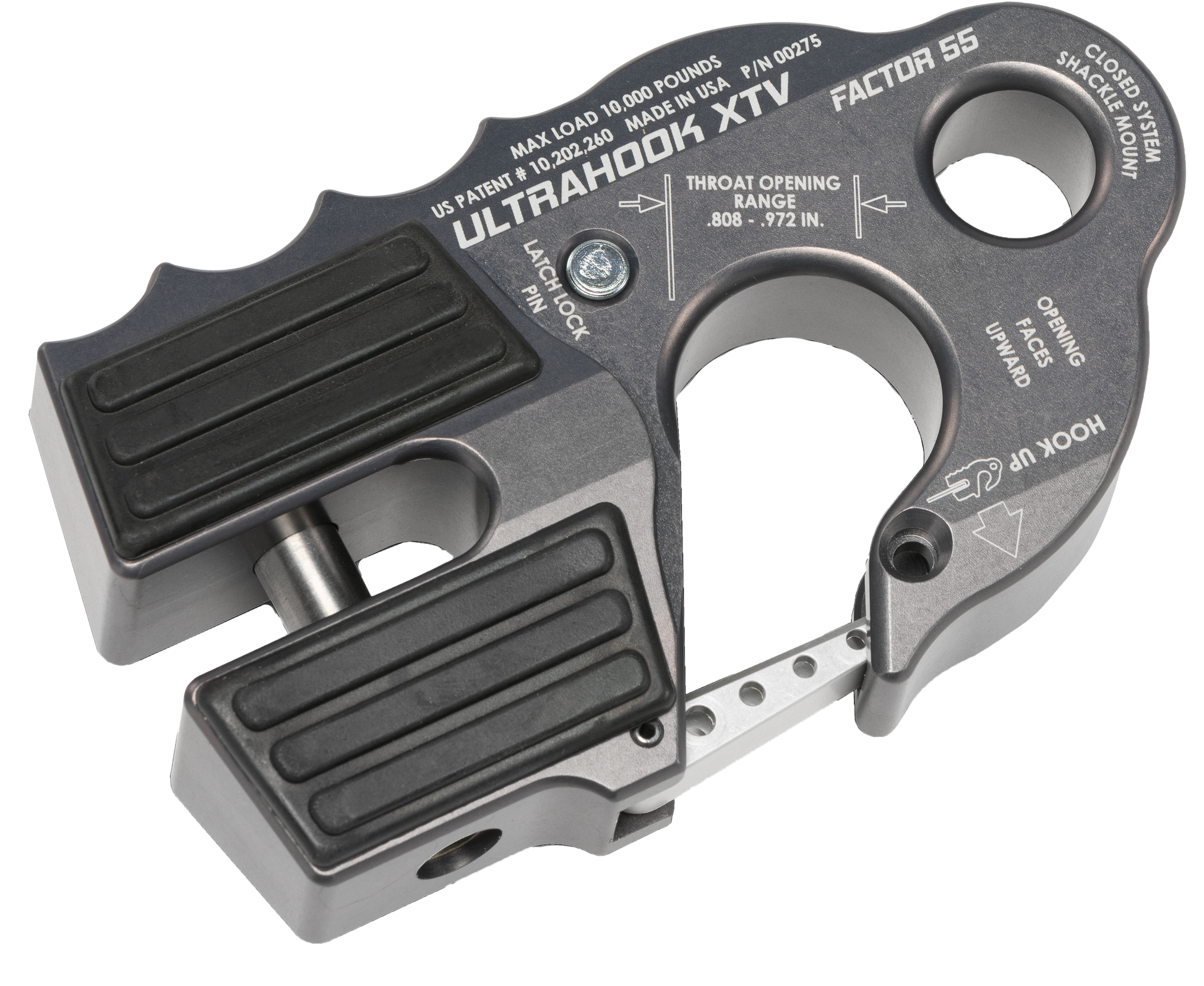 Ultrahook Xtv Winch Shackle Mount Grey