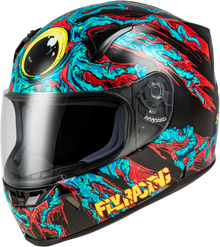 Revolt Space Creep Helmet Light Blue/Black/Red Xs