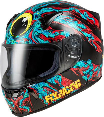 Revolt Space Creep Helmet Light Blue/Black/Red Xs