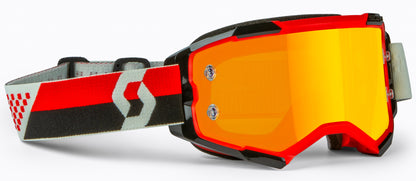 Fury Goggle Red/Black Orange Chrome Works