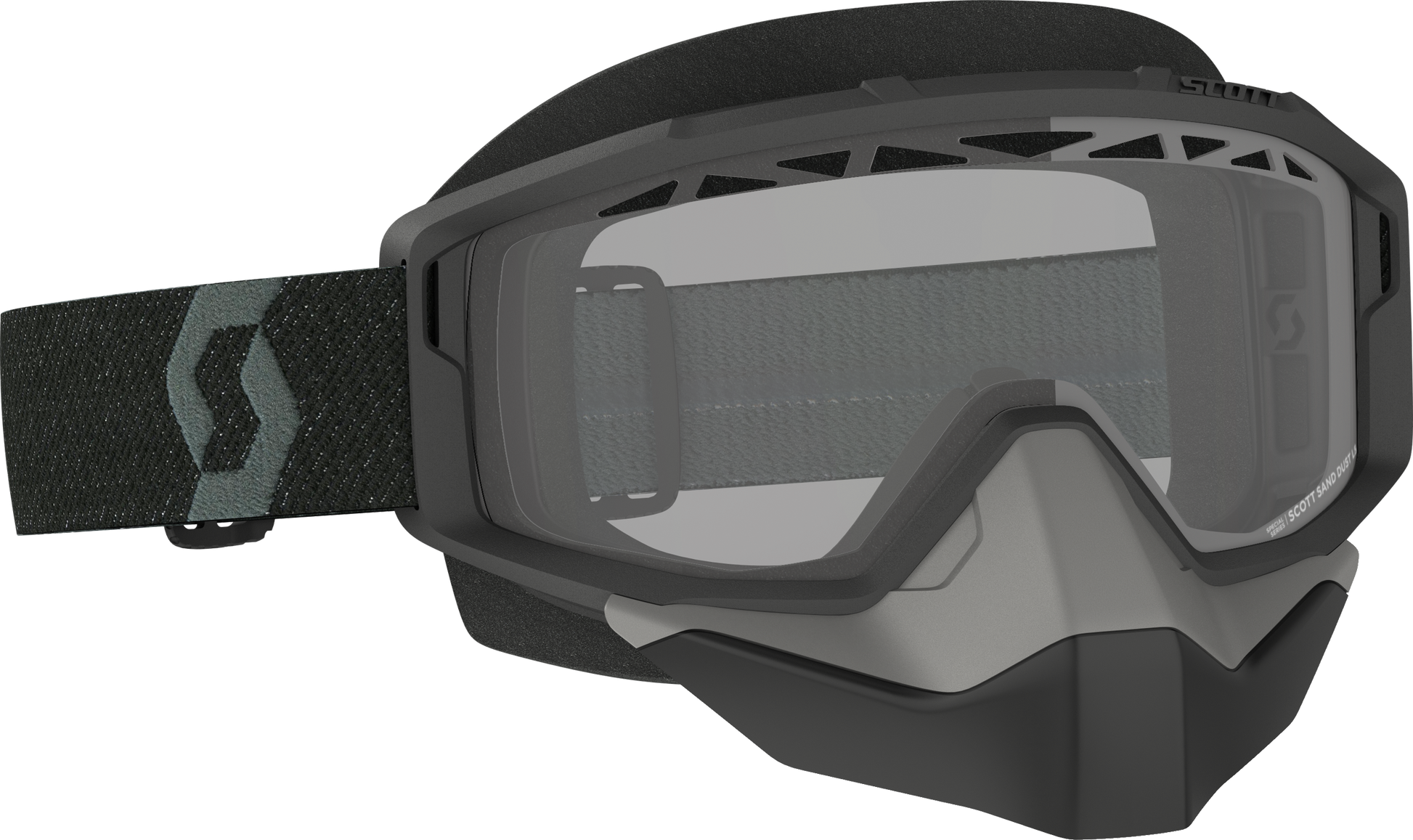 Primal Goggle Snow Cross Black W/Clear