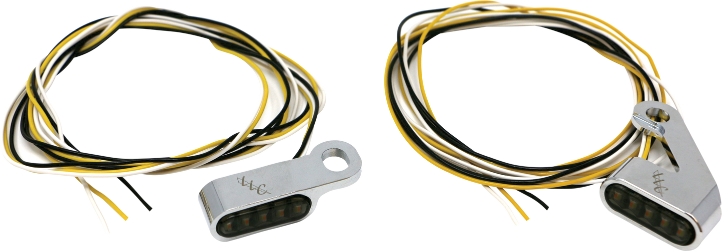 Switchback Led Turn Signal Chrome  White Run/Amber Turn