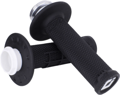 Micro X Lock On Grips Half Waffle Black/Silver