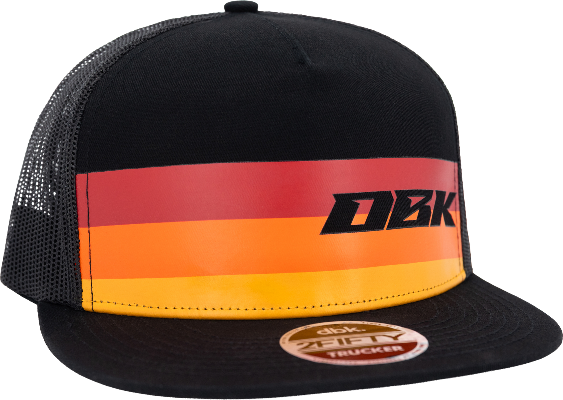 Sunday Stripe 2fifty Trucker Black Snapback Hat