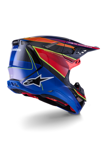 Supertech S M10 Era Helmet Blu/Rd/Ylw Fluo Glossy 2x