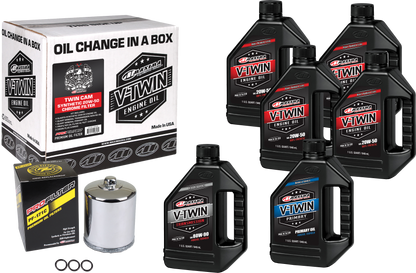 V Twin Syn Oil Change Kit Tc Chrome Filer