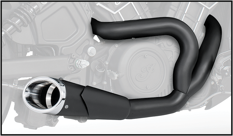 Combat 2 1 Shorty Black W/Chrome Tip `14 Up Scout