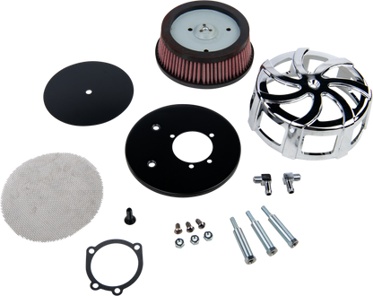Kruel Air Cleaner Kit Chrome