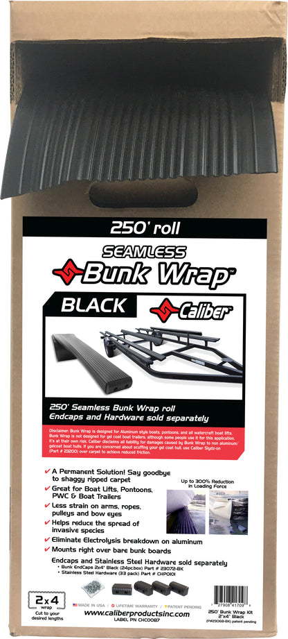 Bunk Wrap 250 Ft. Bulk Roll Black 2x4"