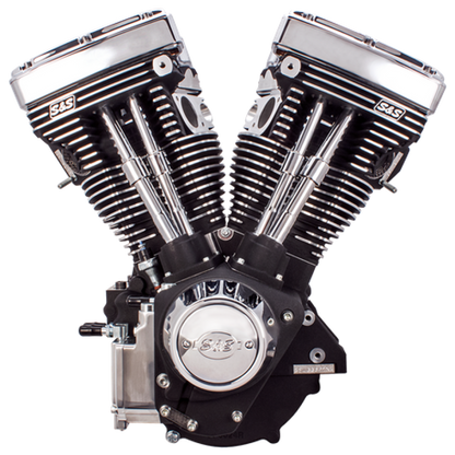 S&S Cycle 84-99 BT V111 Long Block Engine - Wrinkle Black