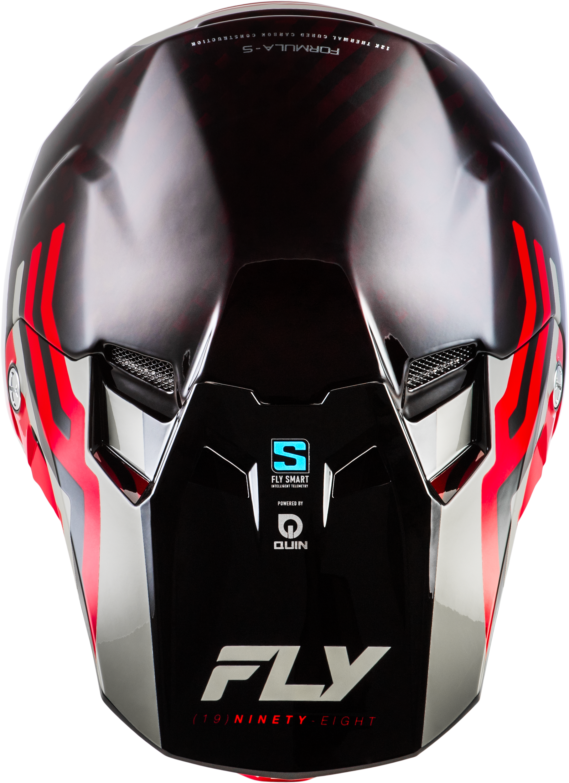 Formula S Carbon Byte Helmet Red Carbon/Red/Grey Xs
