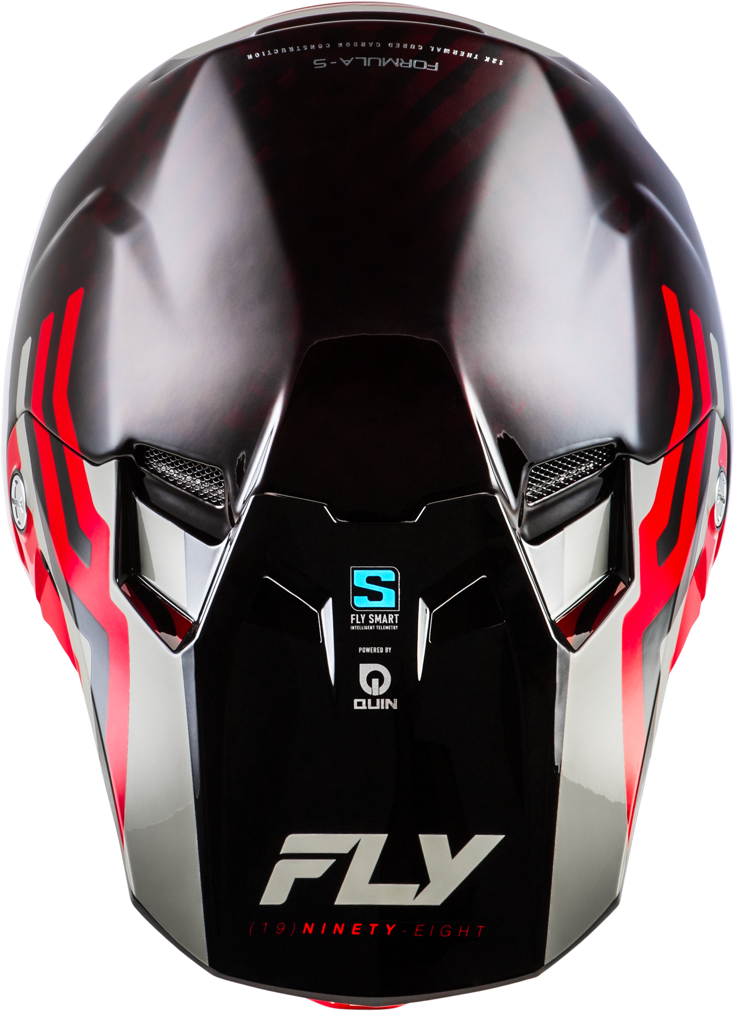 Formula S Carbon Byte Helmet Red Carbon/Red/Grey 2x