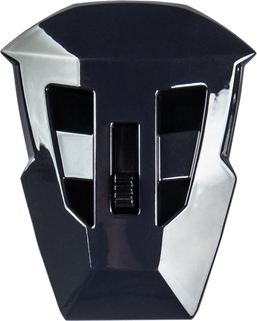 Md 74 Mouth Vent W/Screws Matte Grey/Neon Green