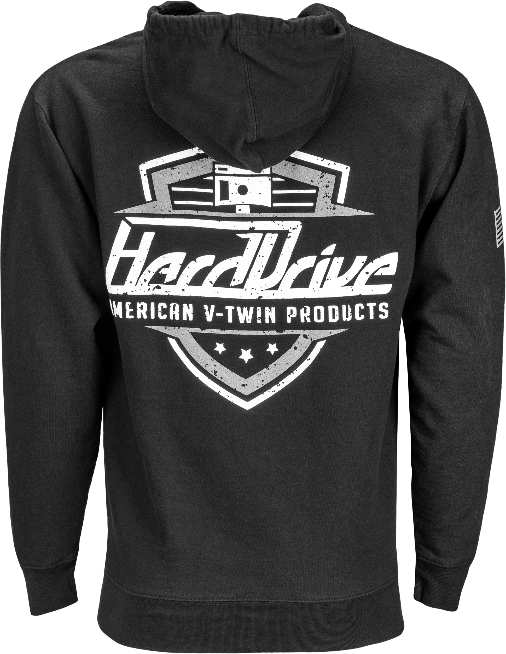 Harddrive Shield Hoodie Black/White Xl