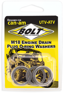 Engine Drain Plug Washer M18x24 Aluminum  5pk