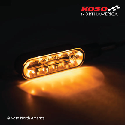 Cyclone Led Turn Signals Sequential Black Pair