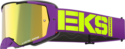 Lucid Caliber Goggle Purple Gold Mirror Lens