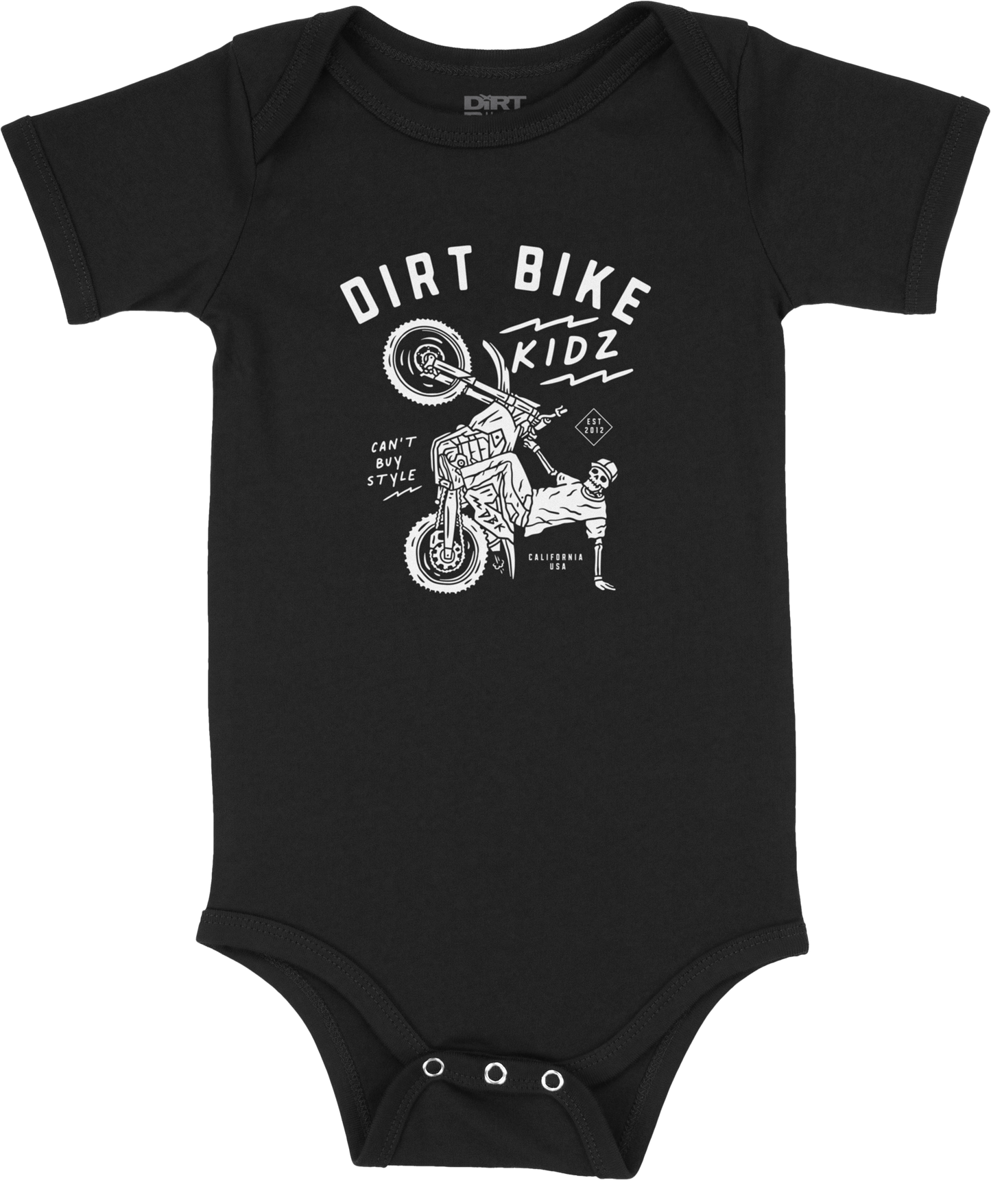 12 O'clock Onesie Black 12 Month