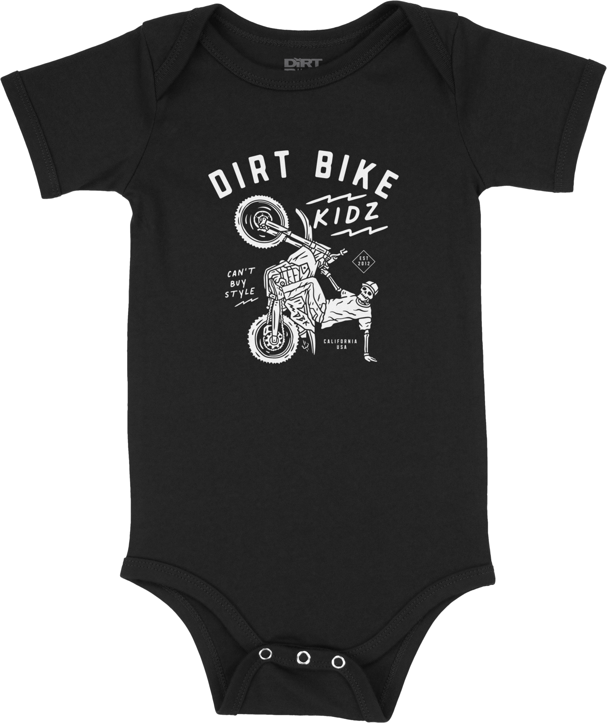 12 O'clock Onesie Black 12 Month