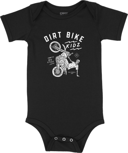 12 O'clock Onesie Black 12 Month