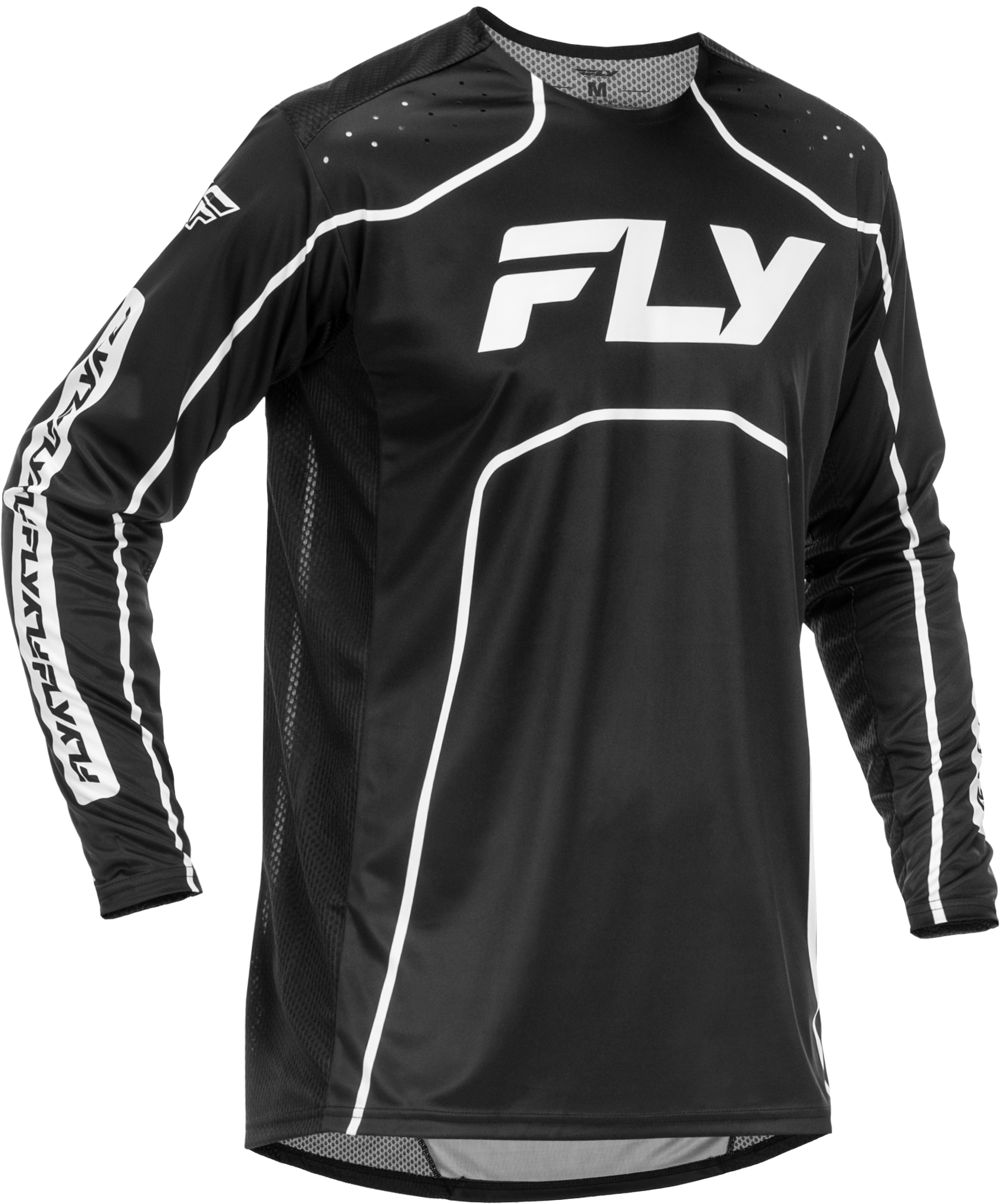 Youth Rayce Bicycle Jersey Black/White Yxl